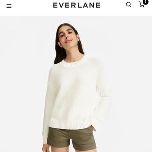 Everlane Link-Stitch Crewneck Cotton Sweater